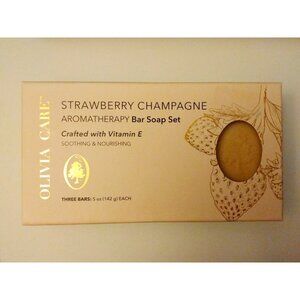 Olivia Care Strawberry Champagne Aromatherapy Bar Soap Christmas Gift Set
